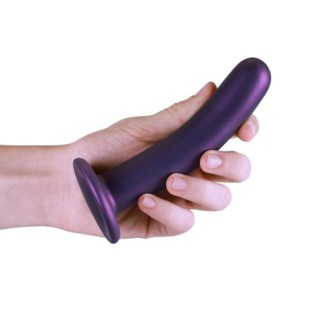 Dildo silikonowe zakrzywione Ouch! metaliczne 14,5 cm