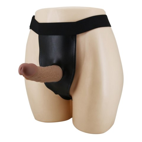 Regulowana uprząż strap-on Pretty Love Houston silikonowe dildo 17 cm