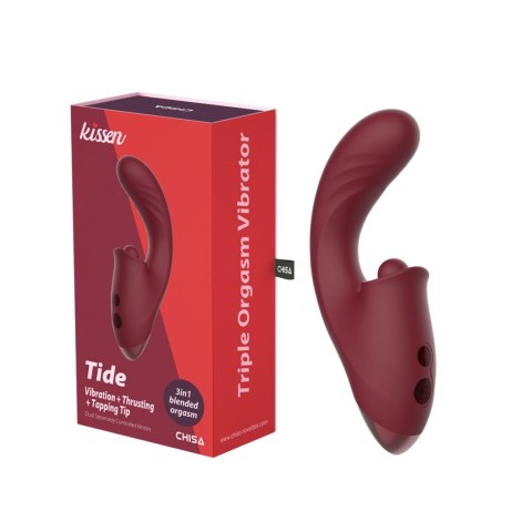 Stymulator łechtaczki Kissen Tide silikonowy wodoodporny 18 cm