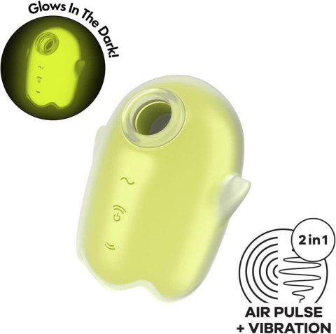 Stymulator łechtaczki Satisfyer Glowing Ghost żółty USB