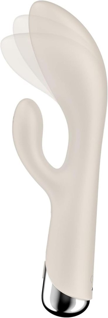 Wibrator króliczek obrotowy Satisfyer Spinning Rabbit 1 beżowy USB