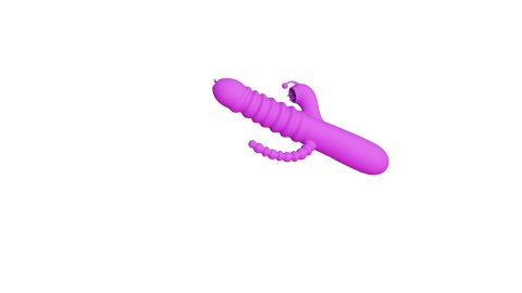 Wibrator z potrójną stymulacją B-Series Cute