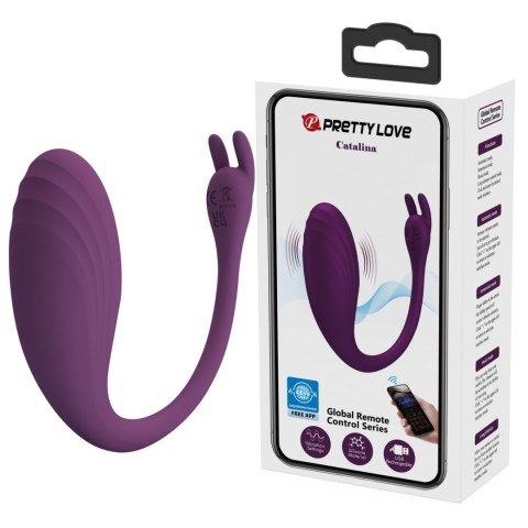 Jajeczko wibracyjne Pretty Love Catalina 12 funkcji aplikacja USB
