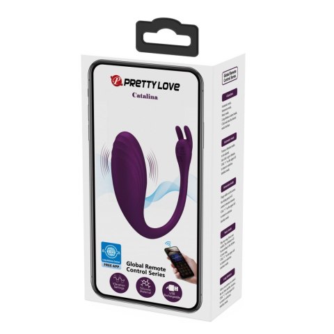 Jajeczko wibracyjne Pretty Love Catalina 12 funkcji aplikacja USB