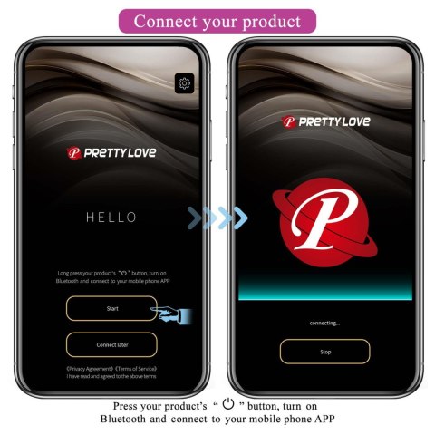 Jajeczko wibracyjne Pretty Love Catalina 12 funkcji aplikacja USB