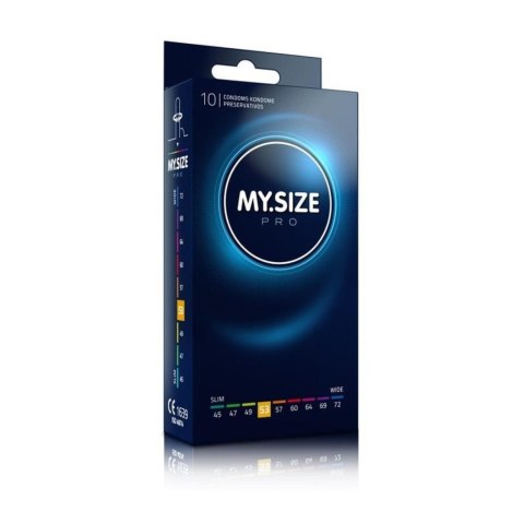 Prezerwatywy cienkie MY.SIZE PRO 53 transparentne wegańskie 10 szt