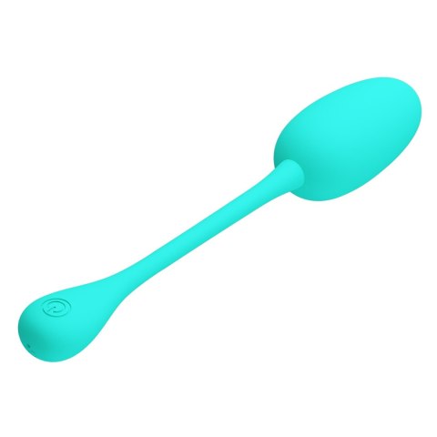 Silikonowe jajko wibrujące Pretty Love Knucker zielone 12 funkcji