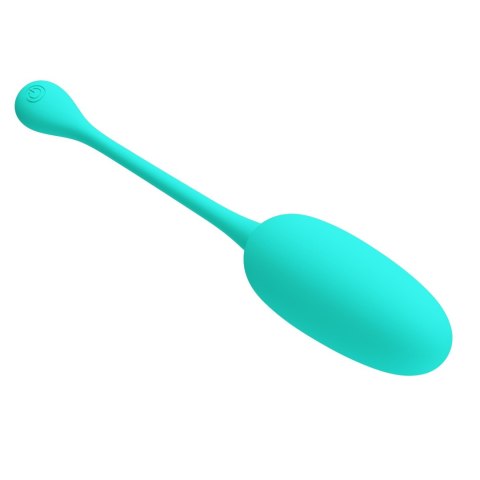 Silikonowe jajko wibrujące Pretty Love Knucker zielone 12 funkcji