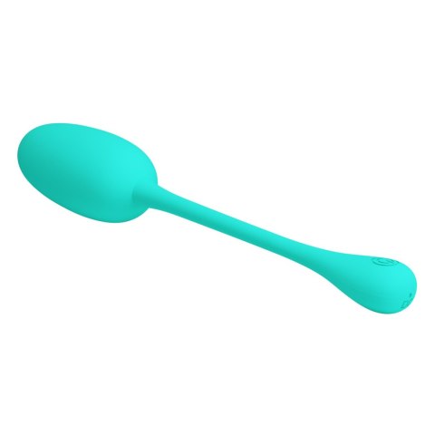 Silikonowe jajko wibrujące Pretty Love Knucker zielone 12 funkcji