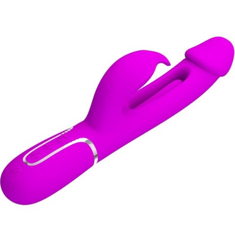 Wibrator króliczek Pretty Love z językiem fioletowy USB