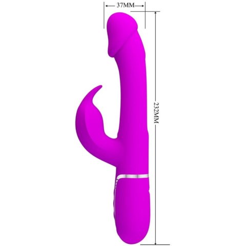 Wibrator króliczek Pretty Love z językiem fioletowy USB