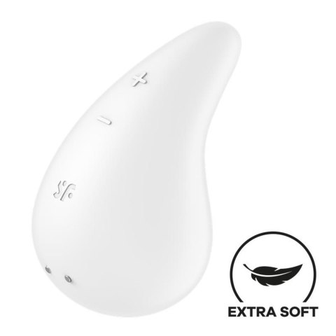 Mini wibrator silikonowy Satisfyer Dew Drop biały