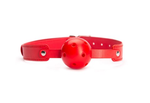 Knebel kulowy Argus czerwony oddychający 4 cm
