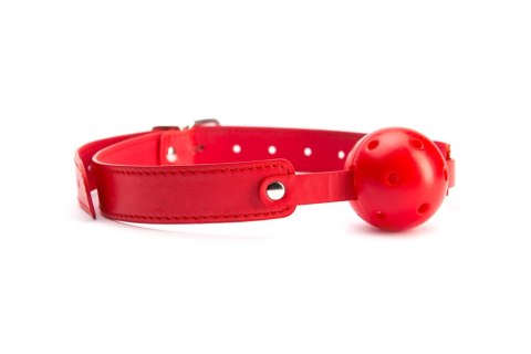 Knebel kulowy Argus czerwony oddychający 4 cm