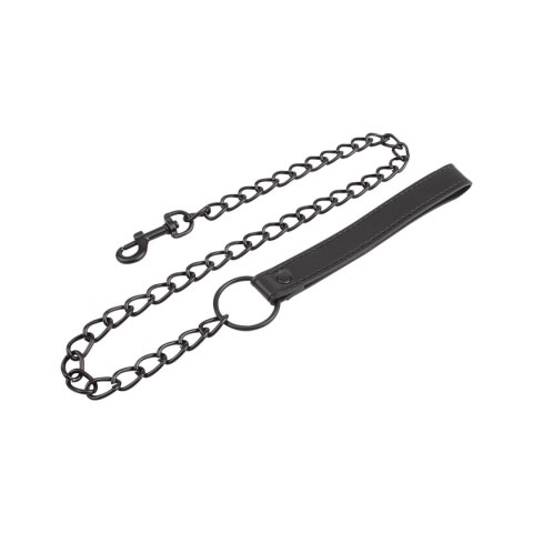 Smycz BDSM z łańcuchem metalowym Fierce Euphoria 80 cm