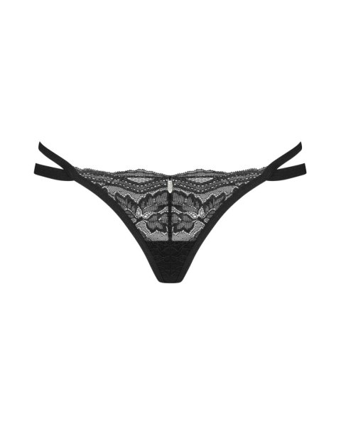 Stringi koronkowe Nutris Obsessive czarne XL/2XL