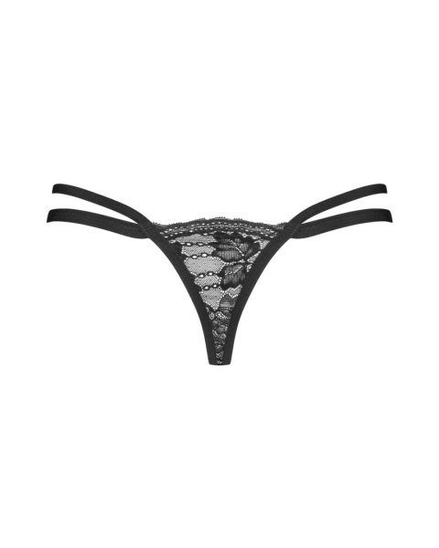 Stringi koronkowe Nutris Obsessive czarne XL/2XL