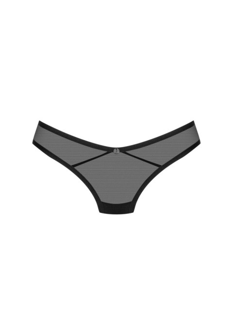 Stringi otwarte Obsessive Glandez czarne XL 2XL