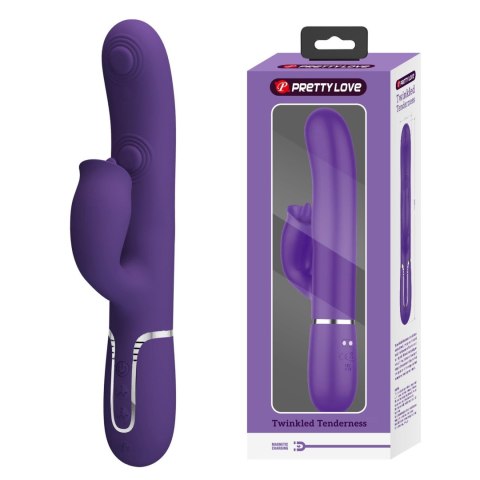Wibrator króliczek Pretty Love Gigi fioletowy silikonowy USB