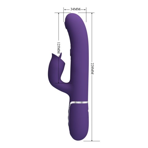 Wibrator króliczek Pretty Love Gigi fioletowy silikonowy USB