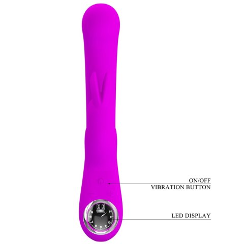Wibrator króliczek Pretty Love Skylar fioletowy silikonowy USB