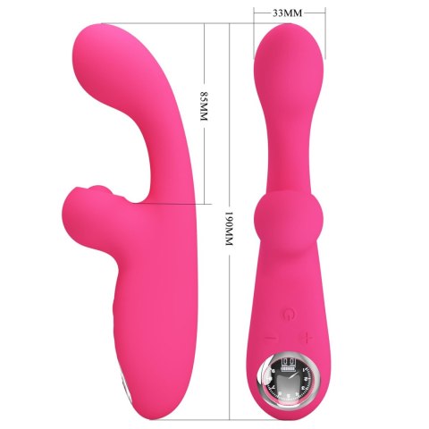 Wibrator króliczek Pretty Love Skylar silikonowy różowy USB