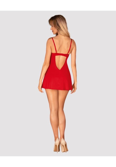 Koszulka i stringi Obsessive Ingridia czerwone XL/2XL