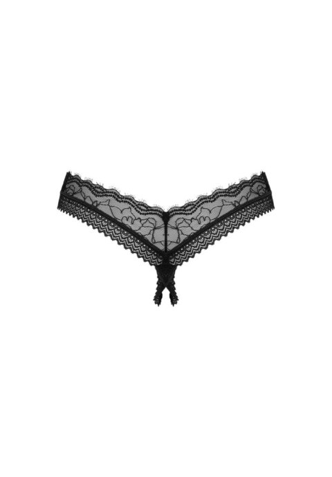 Stringi otwarte Medilla Obsessive czarne koronki M/L