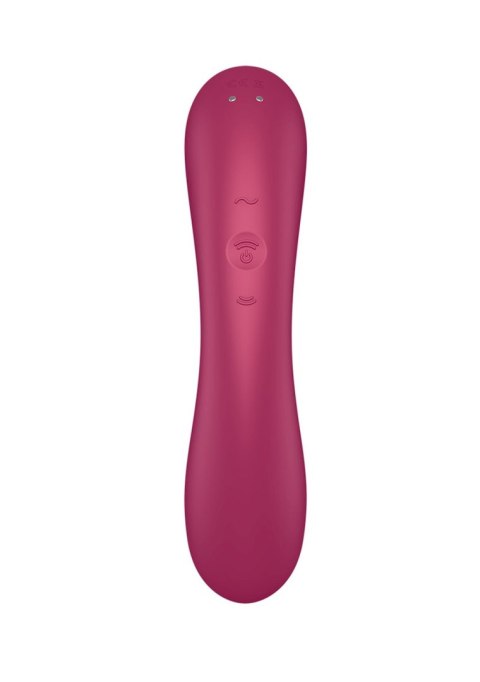 Wibrator silikonowy Satisfyer Curvy Trinity 1 czerwony USB