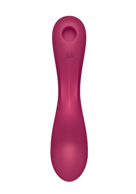 Wibrator silikonowy Satisfyer Curvy Trinity 1 czerwony USB