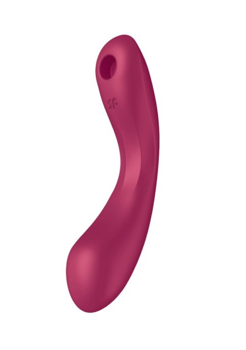 Wibrator silikonowy Satisfyer Curvy Trinity 1 czerwony USB