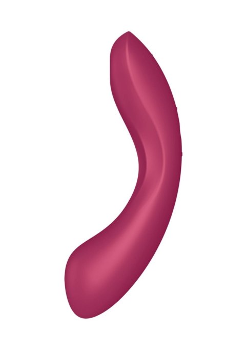 Wibrator silikonowy Satisfyer Curvy Trinity 1 czerwony USB