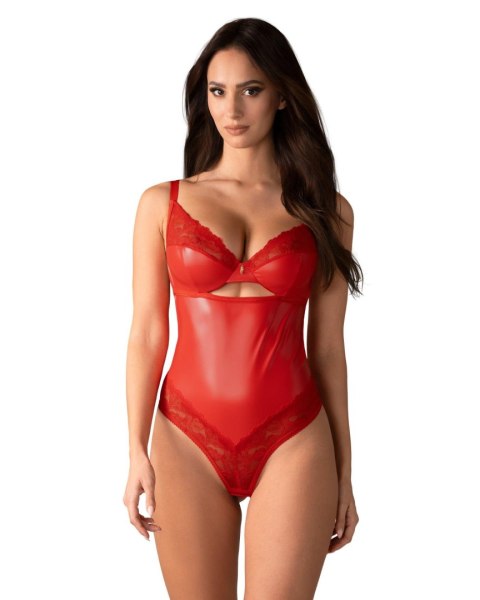 Body koronkowe Aliosa Obsessive czerwone S/M