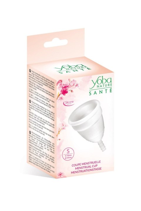 Kubeczek menstruacyjny Yoba biały S silikonowy 70 mm