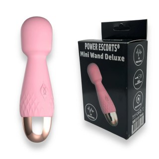 Mini wibrator wand Power Escorts silikonowy różowy USB 11,6 cm