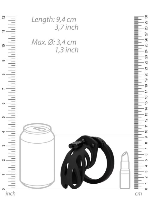 Pas cnoty ManCage Model 24 czarny 9 cm