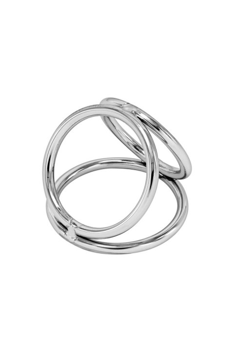 Pierścień erekcyjny potrójny Locked ze stali 45 32 37 mm