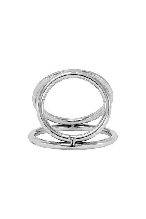 Pierścień erekcyjny potrójny Locked ze stali 45 32 37 mm