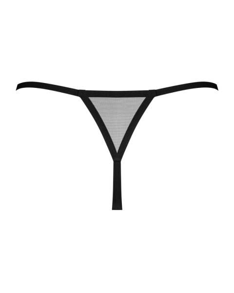 Stringi otwarte Novenes Obsessive czarne transparentne XS/S