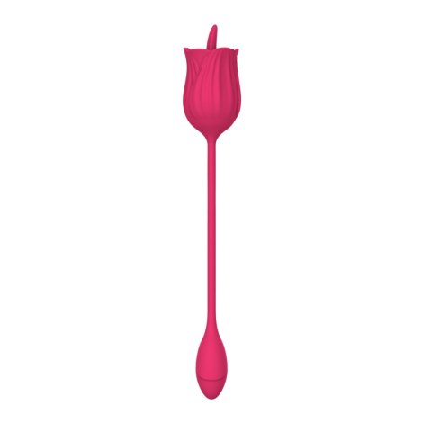 Stymulator liżący z wibrującym jajkiem silikonowy USB B Series Magic