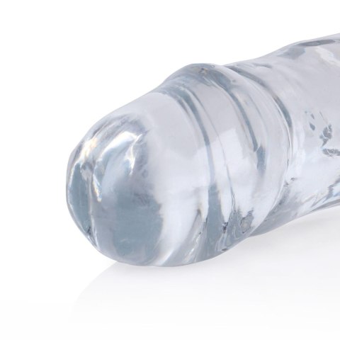 Dildo podwójne RealRock Crystal Clear realistyczne 34 cm