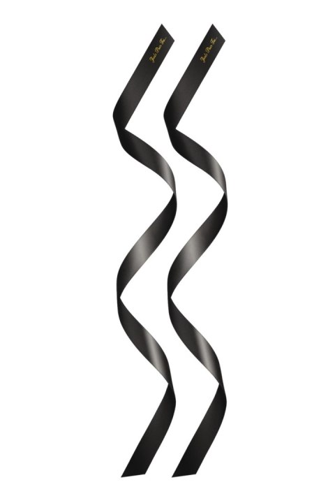 Opaski satynowe Sweet Caress czarne 160 cm Just For You