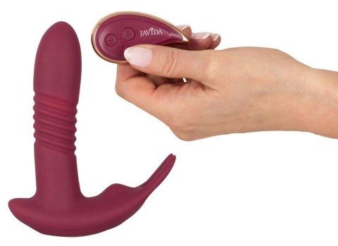 Wibrator Javida RC hands free silikonowy z pilotem USB