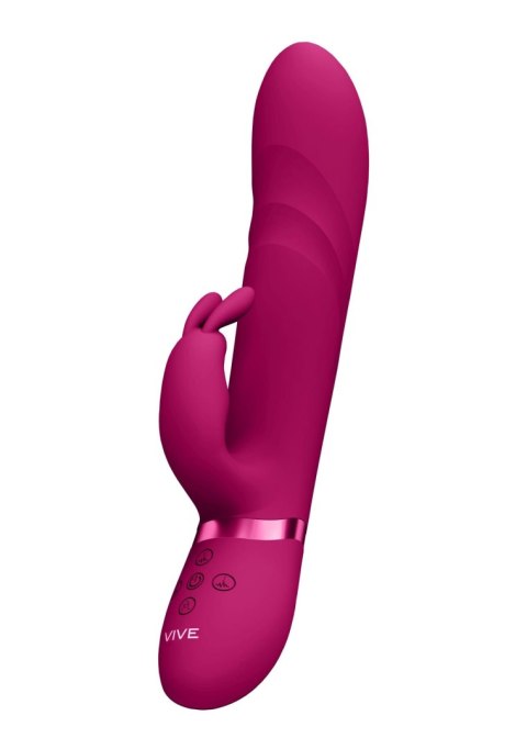 Wibrator króliczek Nari Vive z obrotowymi koralikami różowy silikonowy USB
