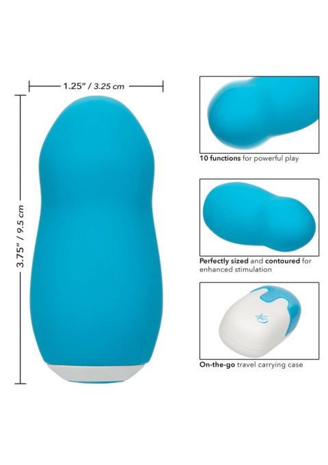 Wibrator mini Sugar Dream niebieski silikonowy USB