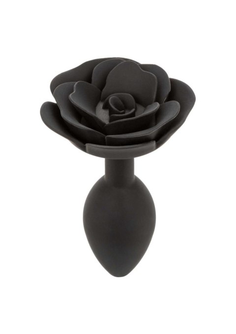 Korek analny silikonowy Calexotics Forbidden Rose duży czarny