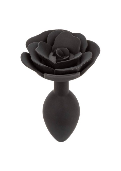 Korek analny silikonowy Calexotics Forbidden Rose duży czarny