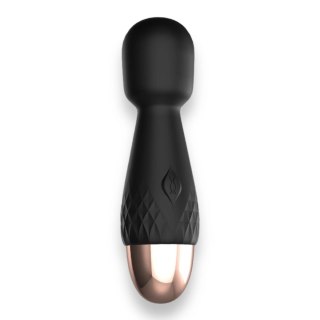 Mini wibrator wand Power Escorts silikonowy czarny USB 11,6 cm