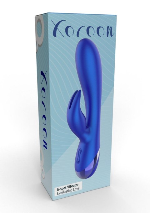 Wibrator króliczek Xocoon Everlasting Love niebieski 19 cm