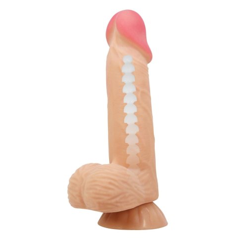 Dildo realistyczne Baile cieliste 21 cm z przesuwającą się skórą